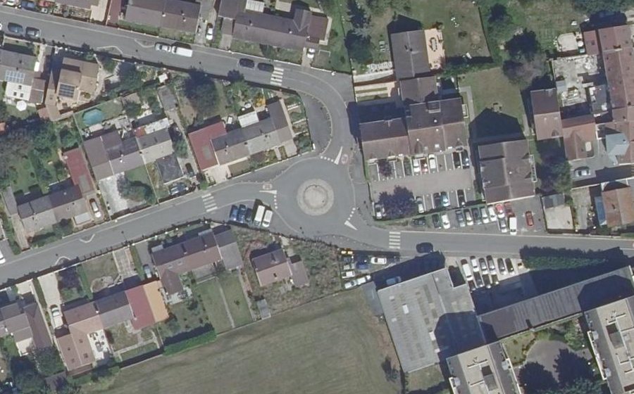 Vue aérienne du Rue Marcel Decarris