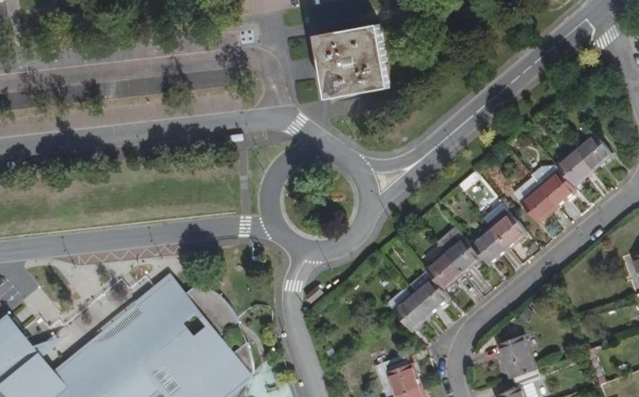 Vue aérienne du Avenue Geoffroy Saint-Hilaire