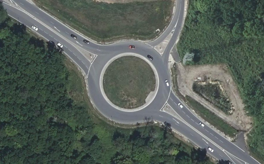 Vue aérienne du Giratoire du Chai
