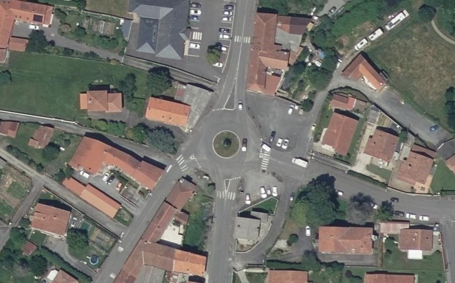 Vue aérienne du Place des Tilleuls