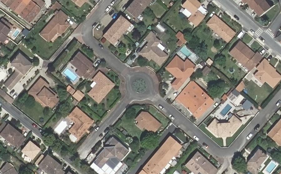 Vue aérienne du Rue des Roses