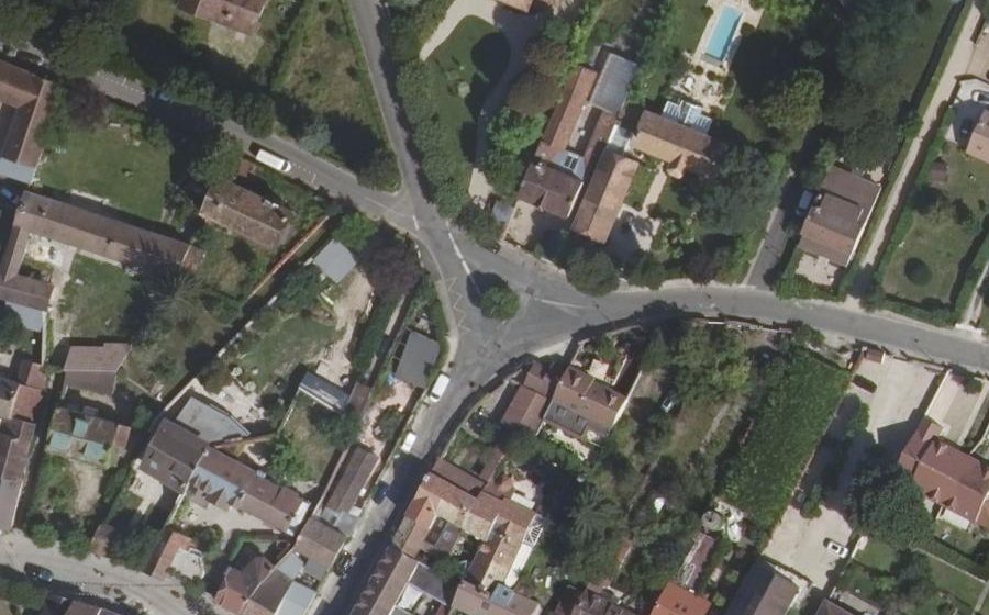 Vue aérienne du Place de l'Angelus