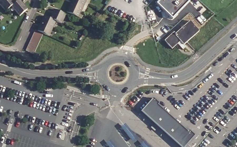 Vue aérienne du Route de l'Aéroport