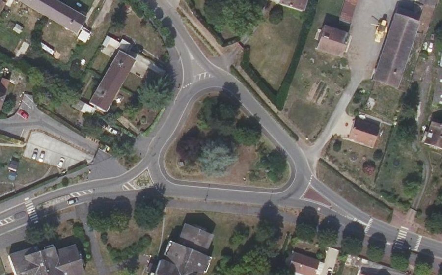 Vue aérienne du Carrefour Georges Brassens