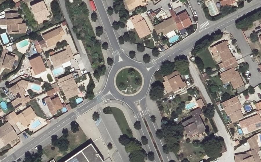 Vue aérienne du Rond-Point Henri Fabre