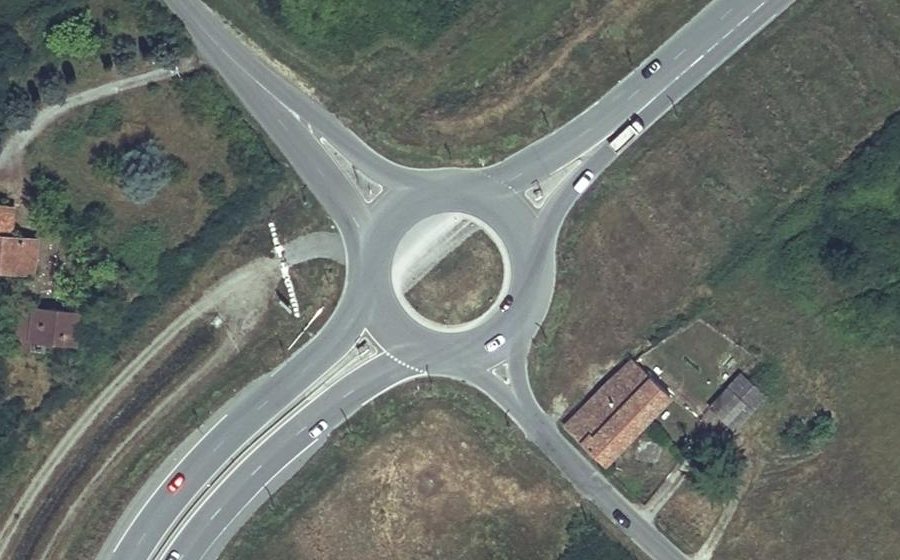Vue aérienne du Rond-Point Bel Air