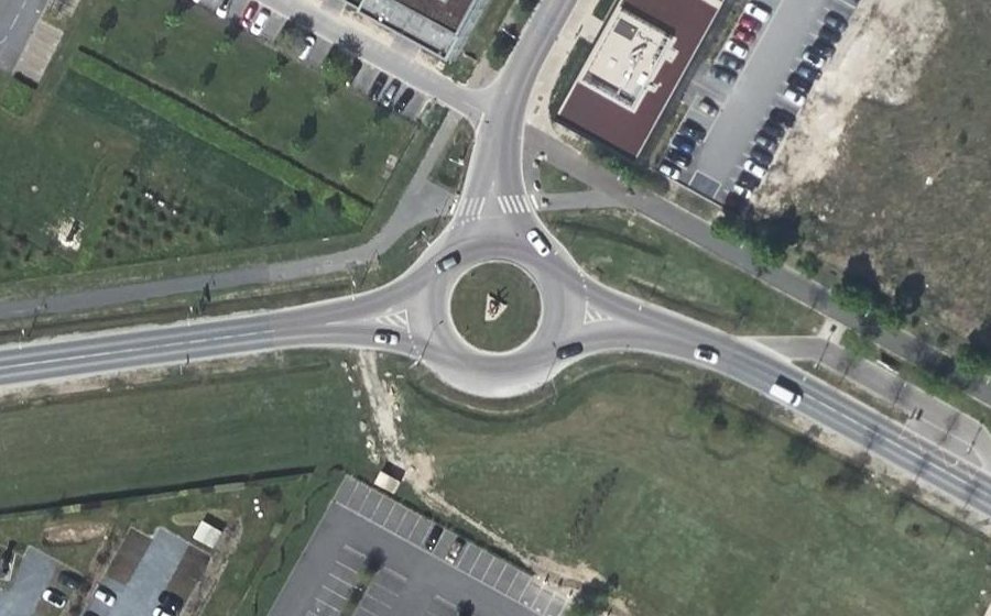 Vue aérienne du Rond-Point Jules Méline