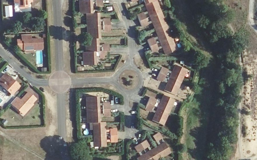 Vue aérienne du Allée des Pins