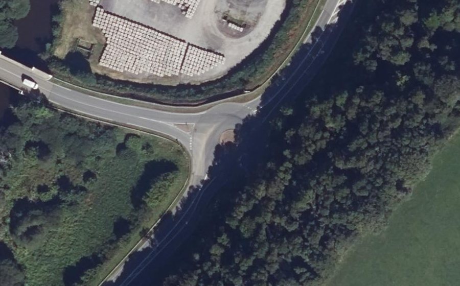 Vue aérienne du Giratoire de Moulin du Roi
