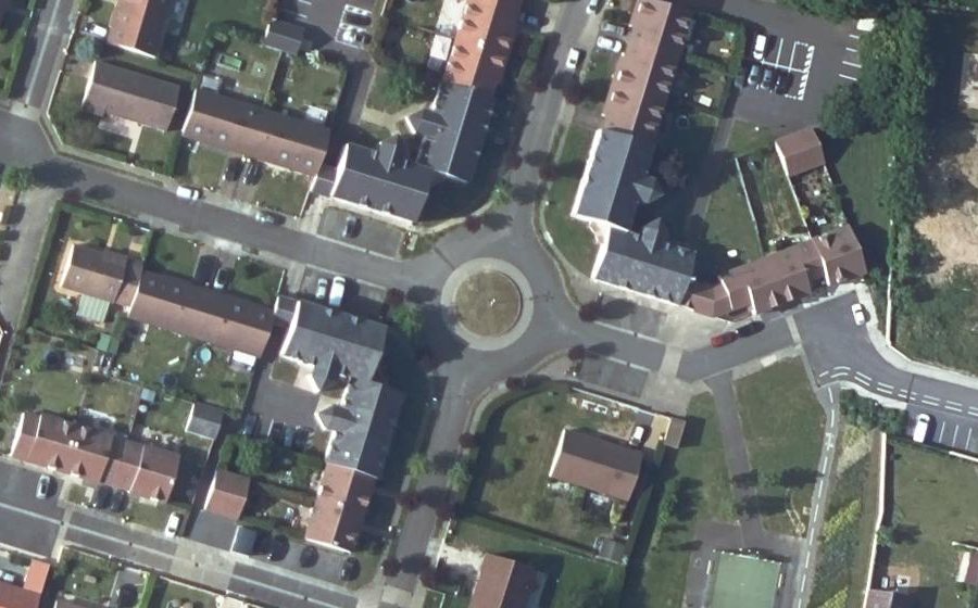 Vue aérienne du Allée François de Béthune
