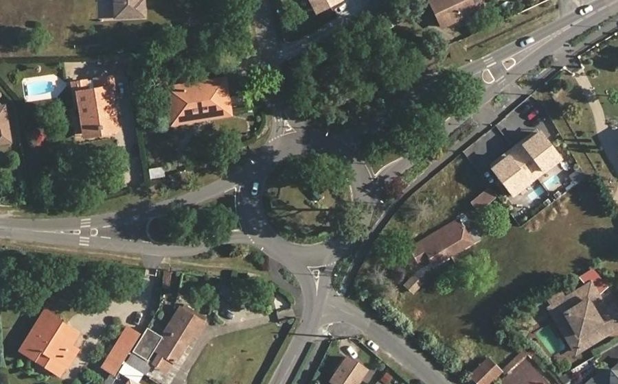 Vue aérienne du Place Saint-Hubert
