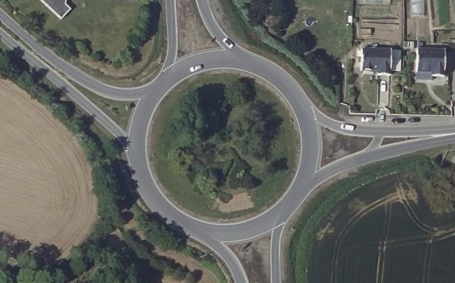 Vue aérienne du Rond-Point de l'Image