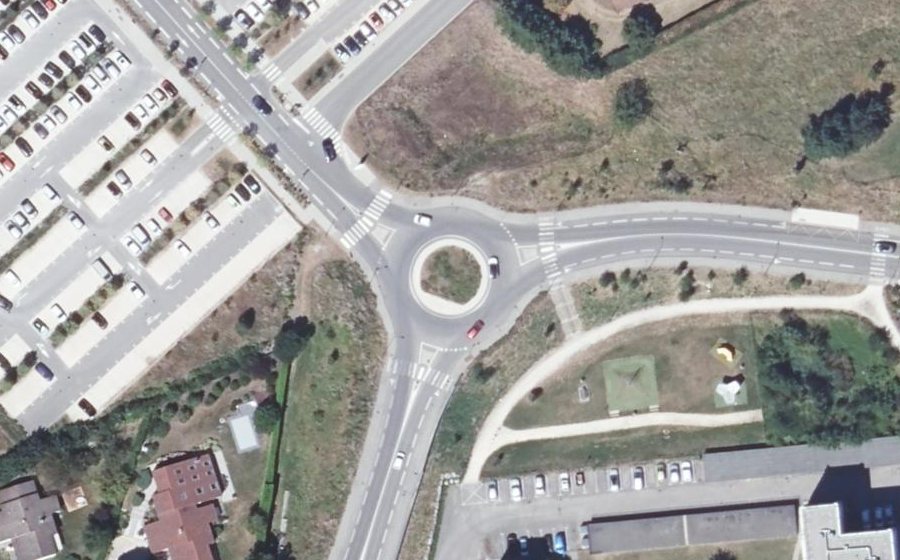 Vue aérienne du Avenue Jacques Chirac