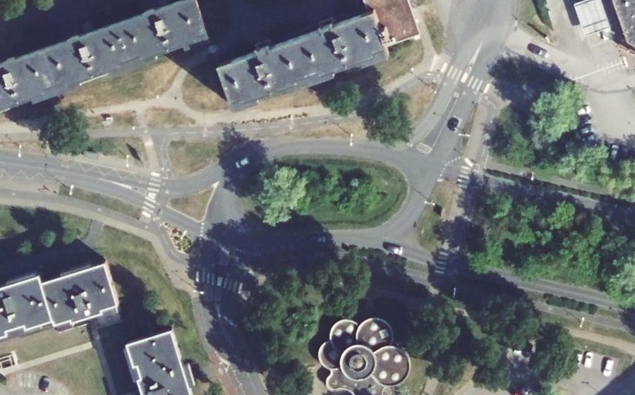 Vue aérienne du Boulevard de l'Europe