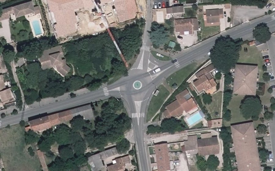 Vue aérienne du Rue Albin Durand