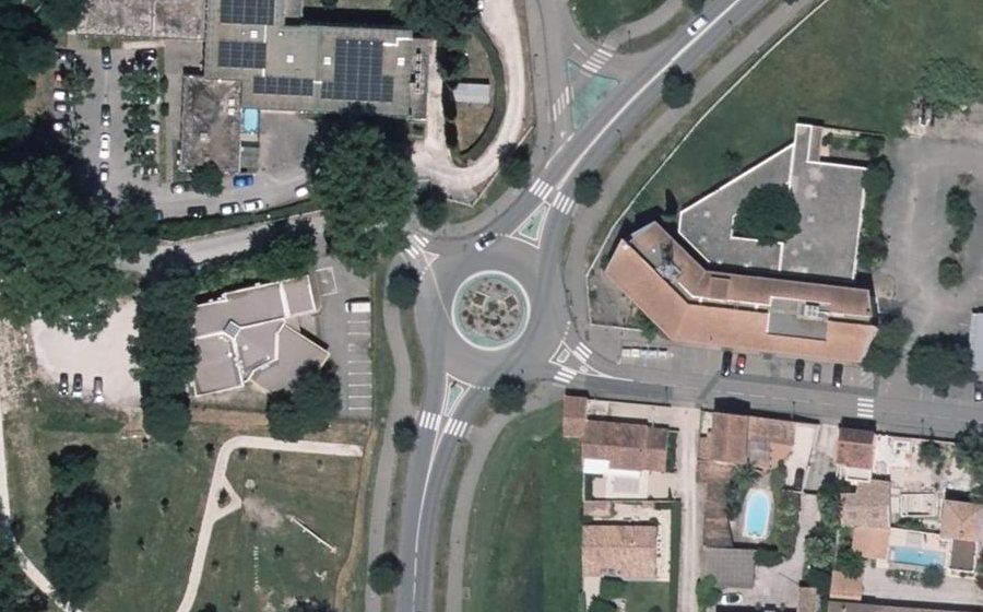 Vue aérienne du Avenue Antoine Pinay