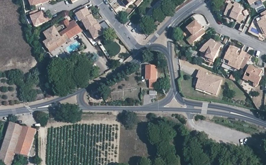 Vue aérienne du Rue de la Maladrerie