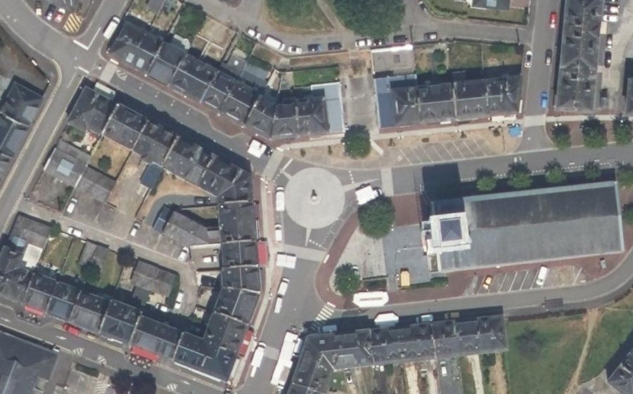 Vue aérienne du Rue du 6 Juin