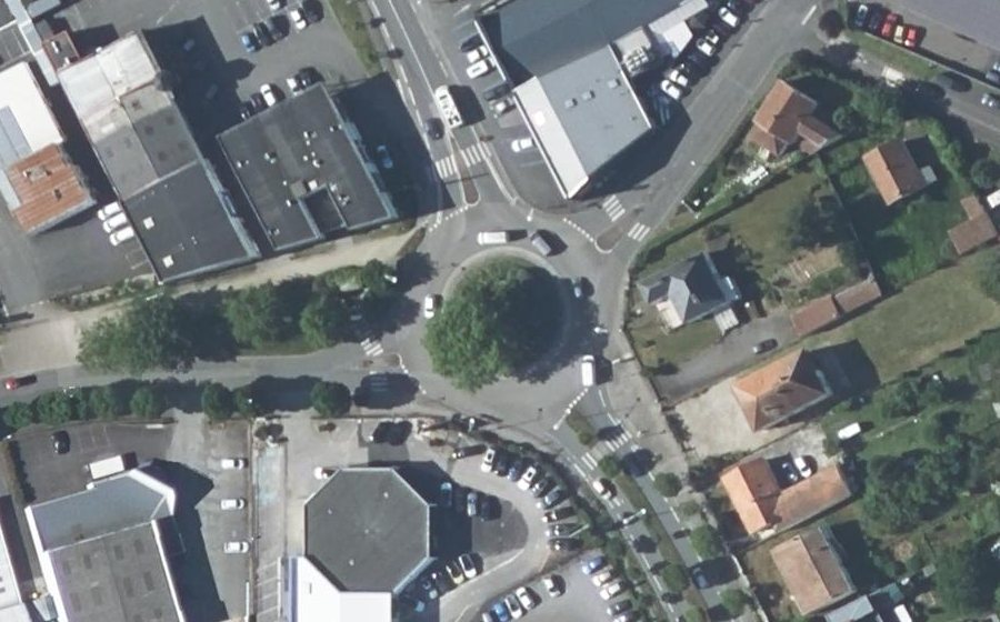 Vue aérienne du Rond-Point Porte-Sud