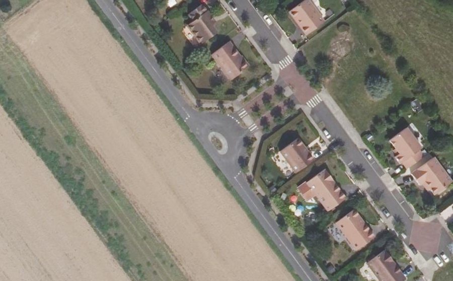 Vue aérienne du Rond-Point de la Haute Poupardière