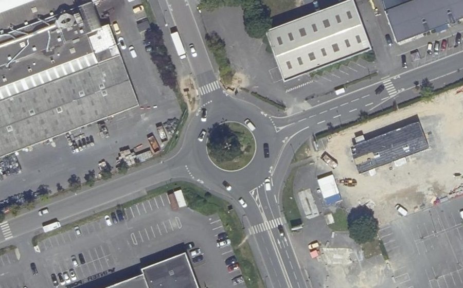 Vue aérienne du Rond-Point de L'Europe