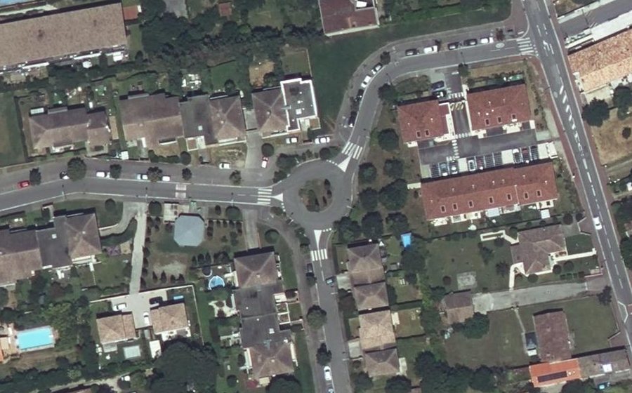 Vue aérienne du Rue Fortuné Gasparotto