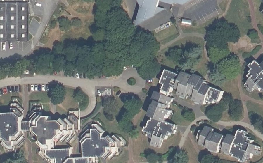 Vue aérienne du Allée des Poètes