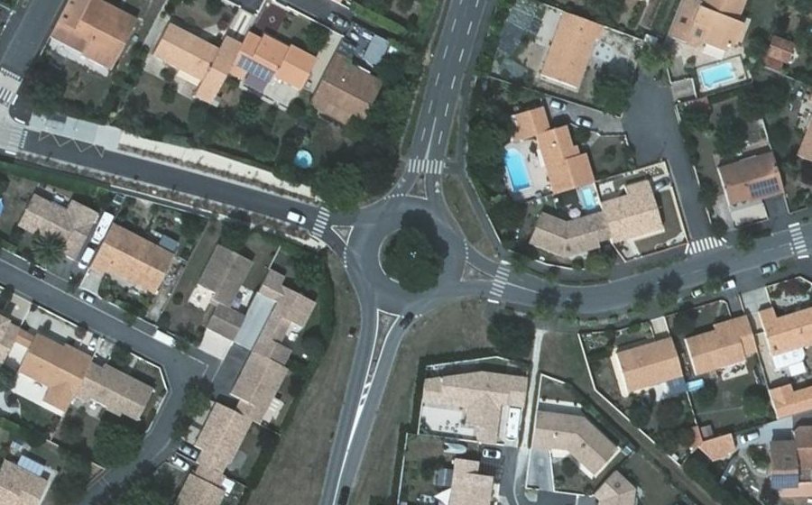 Vue aérienne du Avenue de la Gare
