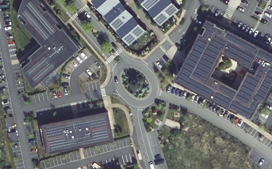 Vue aérienne du Rue des Peupliers