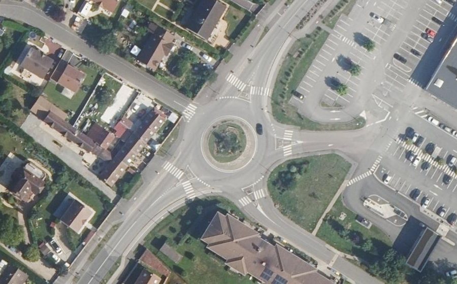Vue aérienne du Rue de Chartres