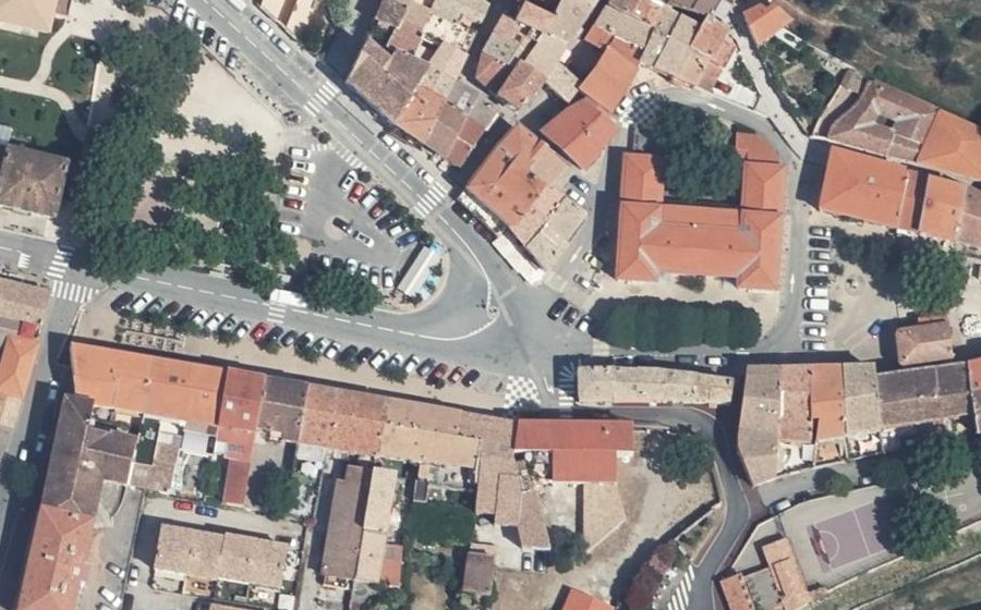 Vue aérienne du Rond-Point de la Libération