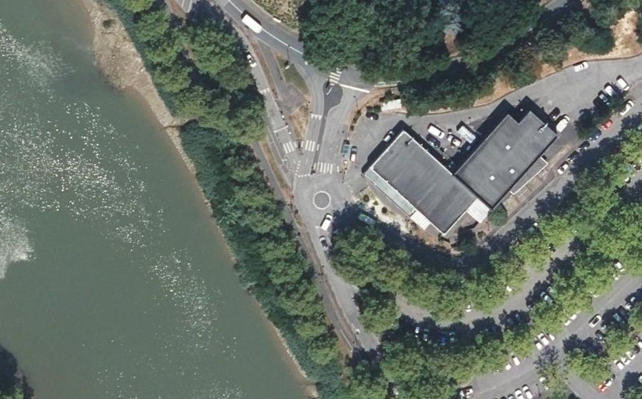 Vue aérienne du Giratoire de Glain