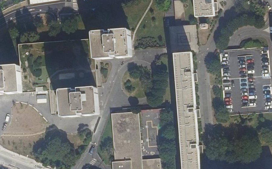 Vue aérienne du Rue Niépce