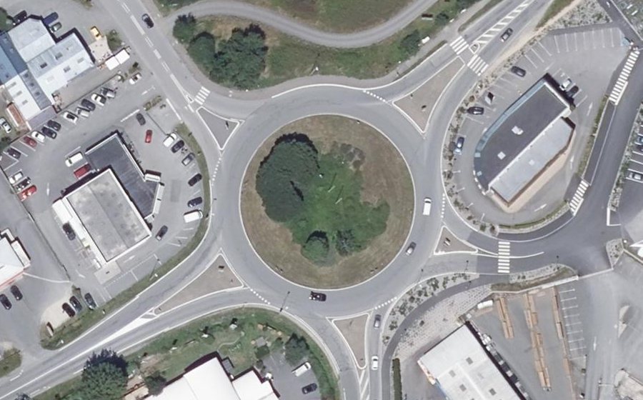 Vue aérienne du Rond-point anonyme n°5724962