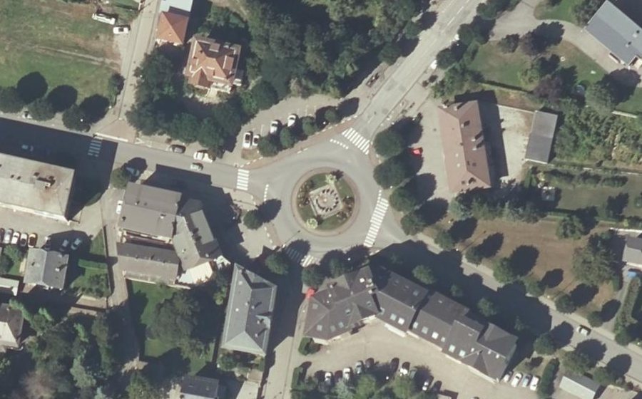 Vue aérienne du Place du Général Ferrié