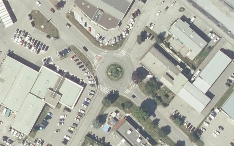 Vue aérienne du Rond-Point du Commandant Fodéré