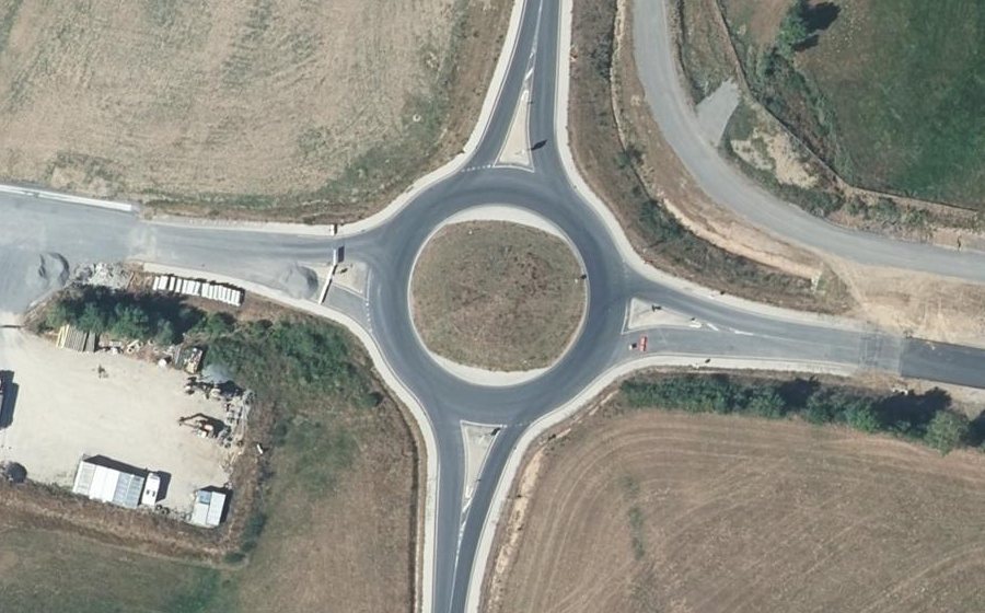 Vue aérienne du Giratoire du Pas de Rieu