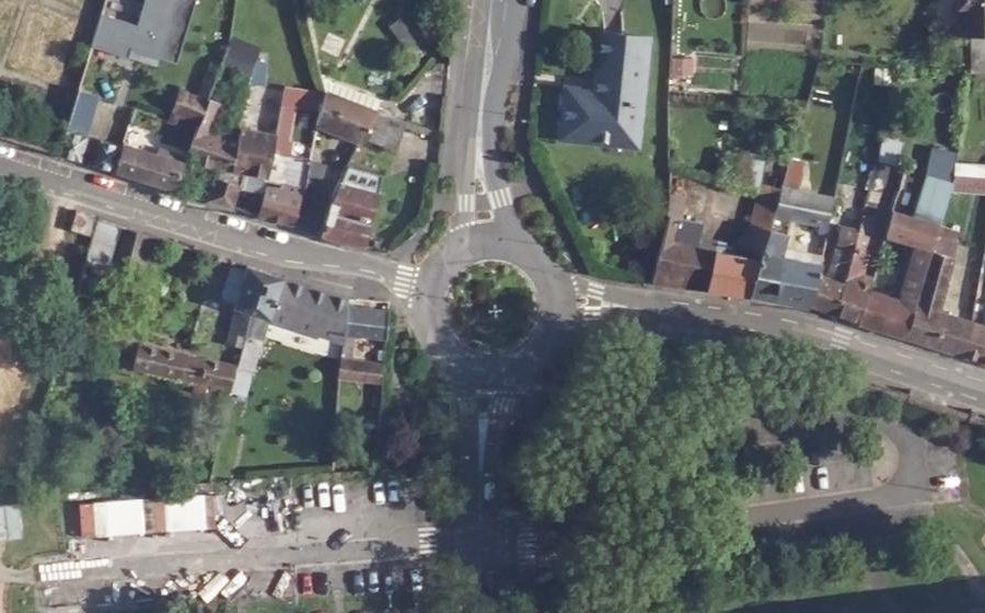 Vue aérienne du Giratoire Louis Prache