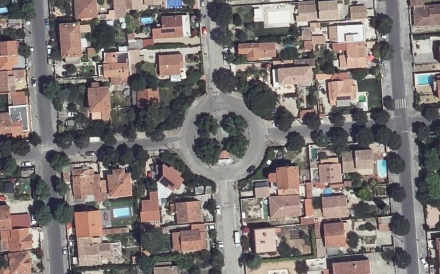 Vue aérienne du Place Marcelle