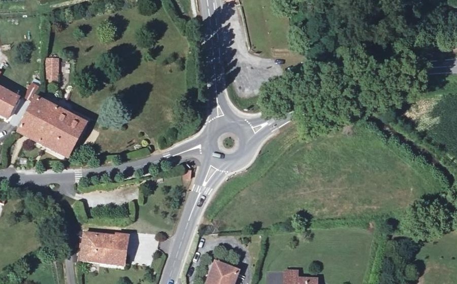 Vue aérienne du Portuko biribilgunea