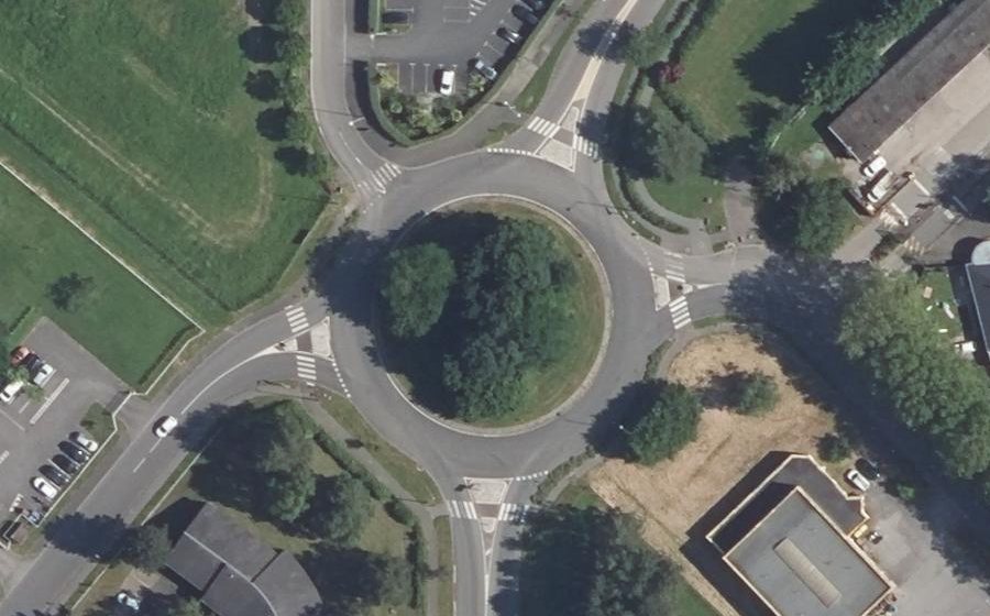 Vue aérienne du Giratoire Paul-Henri Spaak