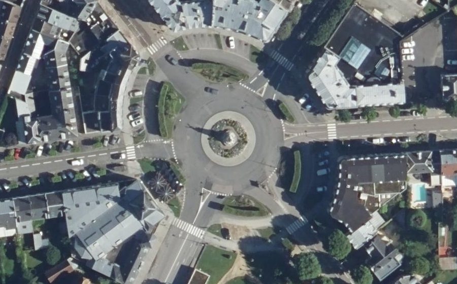 Vue aérienne de la Place de la République