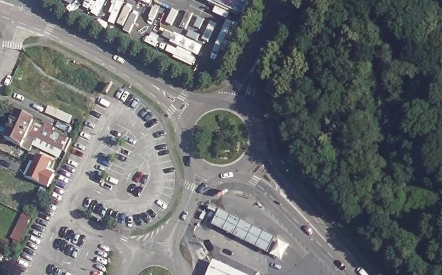 Vue aérienne du Giratoire Saint-Quentin