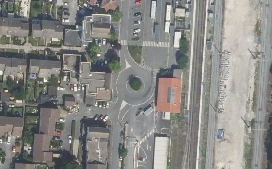 Vue aérienne du Place Jean Moulin
