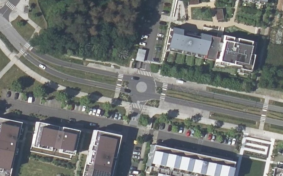 Vue aérienne du Avenue des Perrières