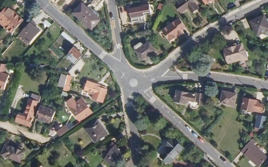Vue aérienne du Place Marie-Curie