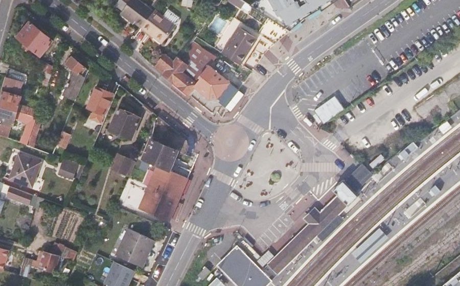 Vue aérienne du Rue Émile Combres