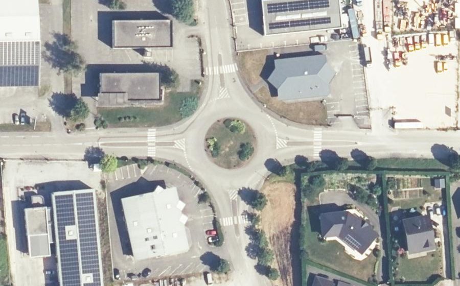 Vue aérienne du Avenue de la Breisse
