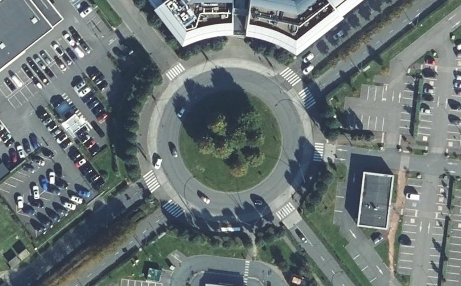 Vue aérienne de la Place de Cantorbery