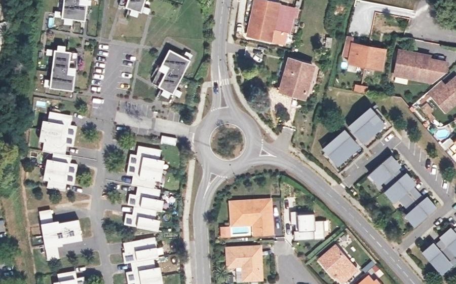 Vue aérienne du Giratoire de Loung